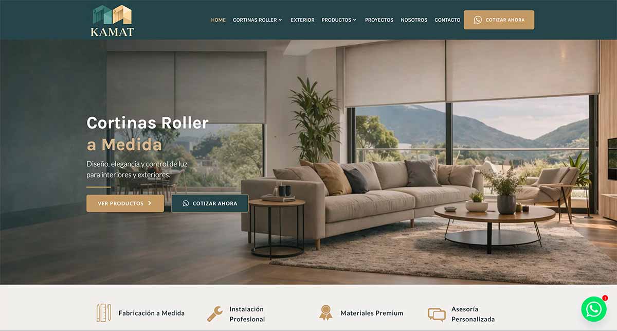 Fábrica de Cortinas roller en Santiago