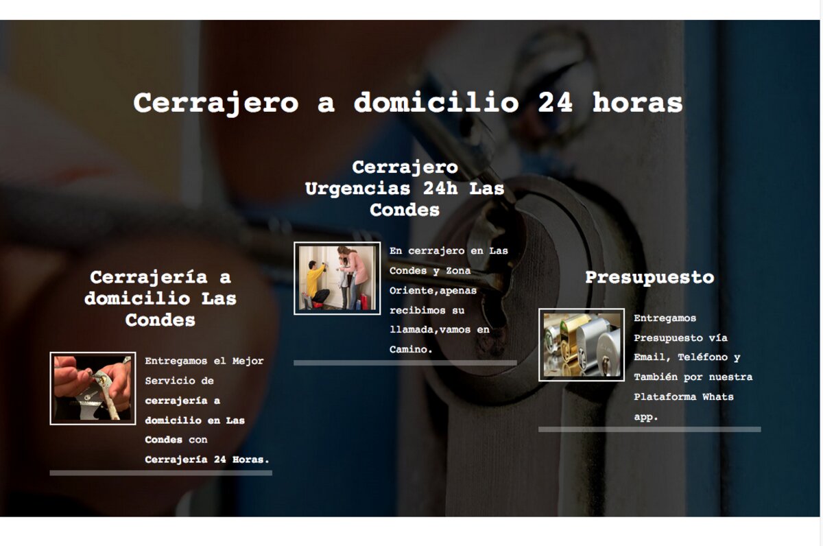 Cerrajero a domicilio las condes